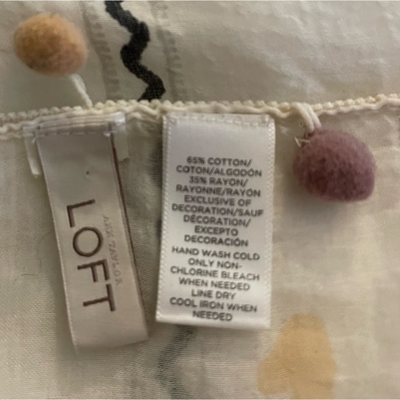 Ann Taylor Loft Pom Pom Infinity Scarf - Picture 5 of 12